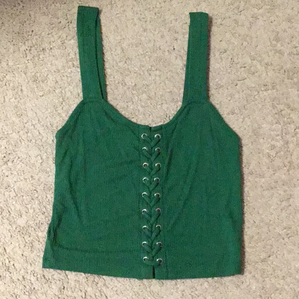 Trendy Green Crop top